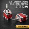 MGI SpeedWare One-Side Momentary Metal Toggle Switch | 20 Amp