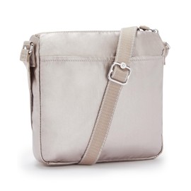 Kipling Sebastian Small Crossbody, Metallic Glow (Silver)