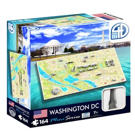 4D Cityscape Mini Puzzle (164 Piece), Washington DC