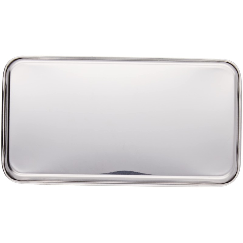 Echo Metal 0321-644 Stainless Square Cooking Tray (Small), Silver