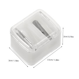 IWOWHERO 8pcs Dual Hole Sharpener for Eyeliner and Lip Liner Pencils Portable Manual Makeup Tool Compact Design for Precise Application for Boys and Girls and Adults White