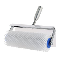 ATPEAM Spike Roller Spiked Screeding Compound Paint Roller | 10"x 1" Inch Remove Bubble Smooth Level Screed Surface Flooring Latex Self Levelling Spiked Compound Screed Floor Roller