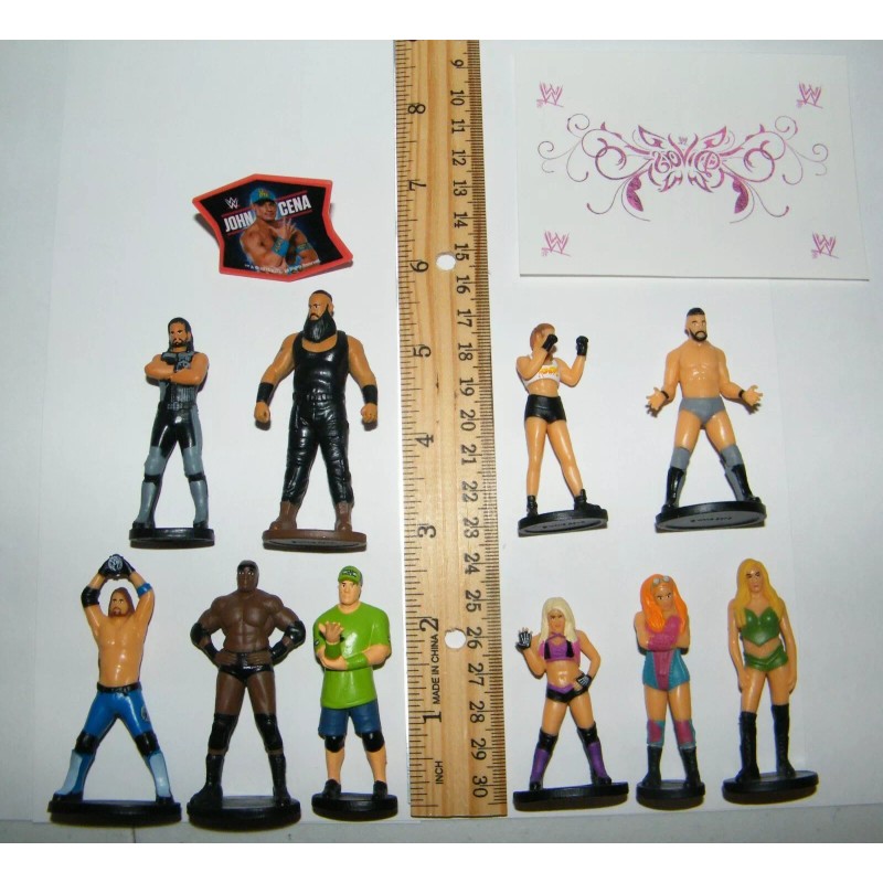 WWE Wrestling Deluxe Mini Figure Set of 12 Toy Kit