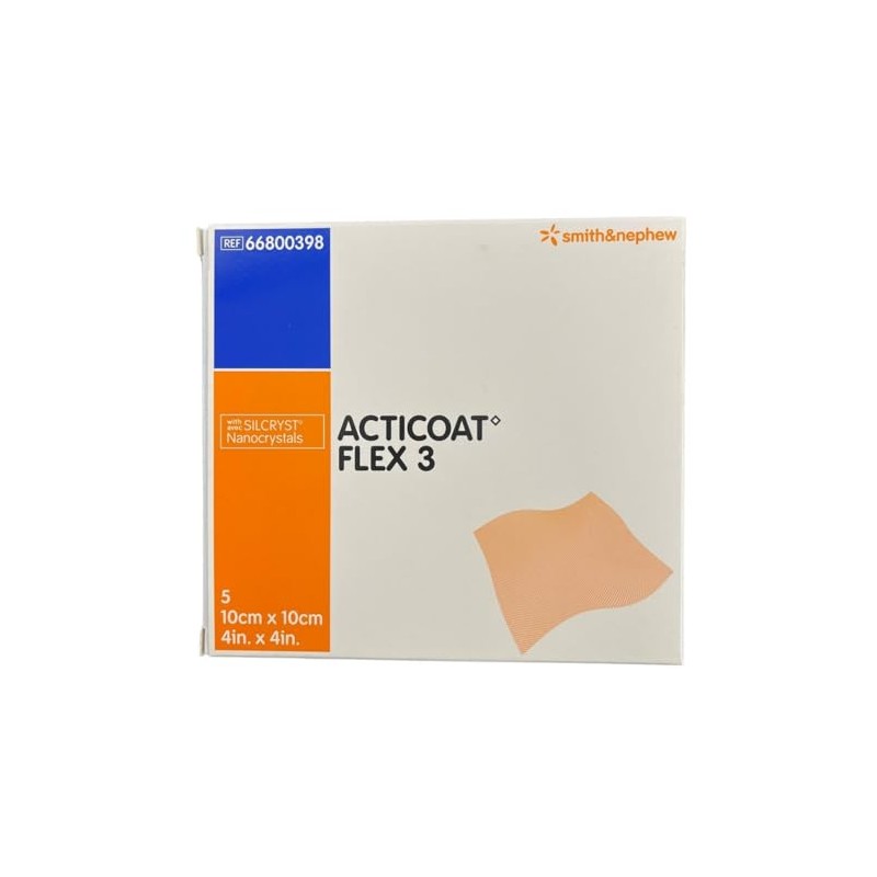 ACTICOAT FLEX 3 DRESSING 10CM X 10CM