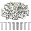SGERUFZ 100 pieces end sleeves, bicycle end cap, end sleeve,
