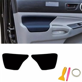 YUNHECAM Center Console Cover Door Panel Armrest Trim Replacement Microfiber Leather for Toyota Tacoma 2005-2015 Car Arm Rest Cover Replace Anti-Scratch Black