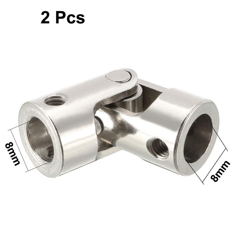 sourcing map 2pcs 8mm to 8mm Inner Dia Rotatable Universal