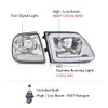 G-PLUS LED DRL Strip Headlights, Compatible with 1997-2002 Ford Expedition,