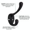 EAI Hat Coat & Robe Hook - Matt Black -