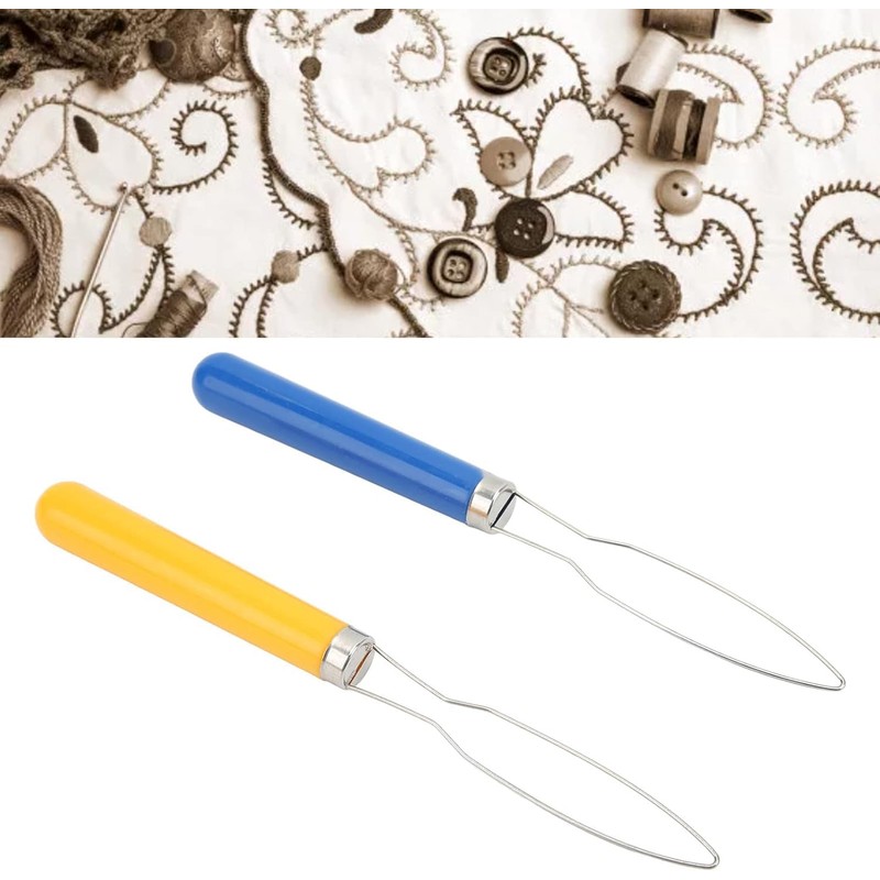 2 PCS Button Hook Helper, Button Fastener Aid, Button Hook