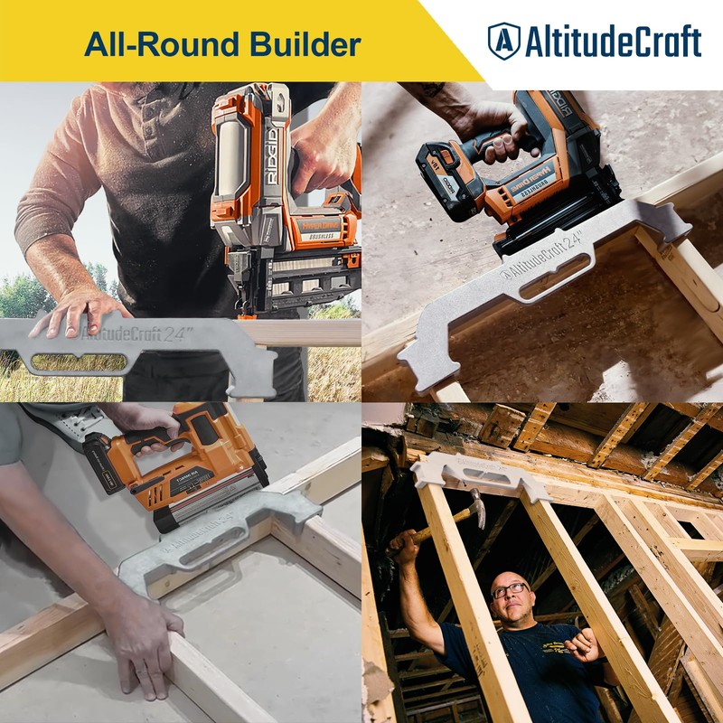 AltitudeCraft 24-Inch Framing Tools, 24″ Framing Stud Layout Tool, Stud