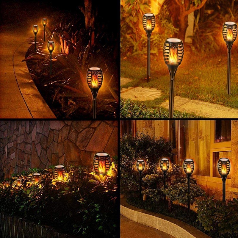 LUYE Low Voltage Torch Landscape Lights 12V Outdoor Wired LED