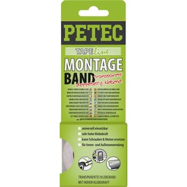 Petec 87192 Power Mounting Tape SB Card, Transparent