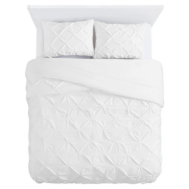 MH Traders Single Size Duvet Cover Sets with Pintuck Design