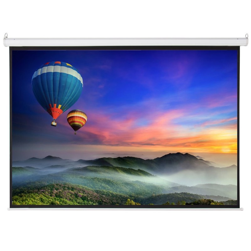100" 4:3 80" x 60" Viewing Area Motorized Projector Screen