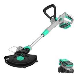 Litheli 12 Inch Cordless String Trimmer/Edger, 20V Weed Wacker Eater Battery Powered Grass Trimmer with Auto-Feed for Lawn Trimming/Edging, with 2.0Ah Battery and Charger Included