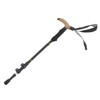3 Section Retractable Hiking Stick Aluminum Alloy Mountaineering Balance Pole