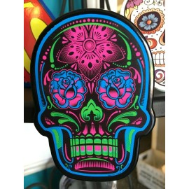 Barn Of All Trades SUGAR SKULL Colorful Hitch Cover - Heavy Duty Powder Coated Steel