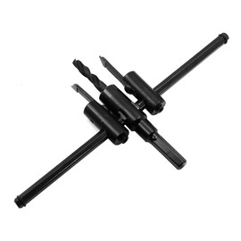 Namvo 30 mm to 200 mm Adjustable Circle Hole Saw Set, Wood Drywall Drill Tool, Woodworking Spiral Hole DIY Tools