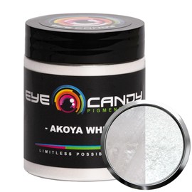 Eye Candy Premium Mica Powder Pigment “Akoya White” (25g) Multipurpose DIY Arts and Crafts Additive | Natural Bath Bombs, Resin, Paint, Epoxy, Soap, Nail Polish, Lip Balm (Akoya White, 25G)