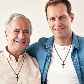 PAERAPAK Gifts for Son, Black Cross Necklace for Son Gifts Valentines Day Gifts for Son Birthday Gifts for Son Fathers Day Son Gifts for Son Jewelry Gifts from Mom