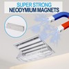 2PC Air & Heat Vent Deflector,Strong Neodymium Magnetic Non Melting