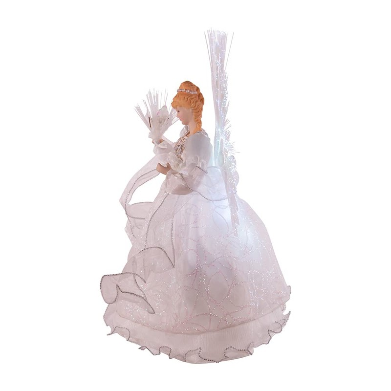 Kurt S. Adler 14-inch Multi Fiber-Optic LED Angel Treetop