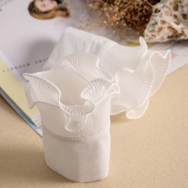 SUZALA Removable Wrist Cuffs False Sleeves for Women Teens, Wffloral White