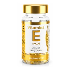 Cápsulas Faciales de Vitamina E 90 cápsulas Twist-Off Antioxidante, Hidratante y Revitalizante