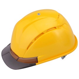 TOYO Venteeo Helmet with Ventilation, Light Yellow (Smoke), Styrene Liner Included, NO.393F-S
