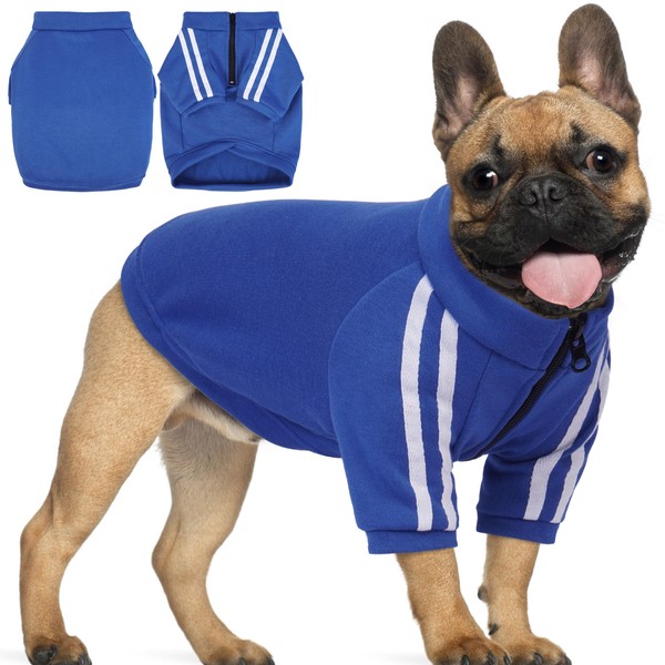 PUMYPOREITY Dog Hoodie for French Bulldog, Pullover Stretchy Dog Hoodies