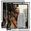 Cokiyaya 8"×10" Silver Glass Picture Frame, Crystal, Glass, 2 Pack,
