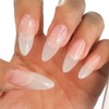 DIAME Diamy Canoe Cone Tip Clear 360pcs Nail Tips Self