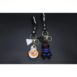Unbranded 2 PACK Cartoon Keychain Bag Pendant Cute Epoxy Car Key Chain Decoration His&Hers