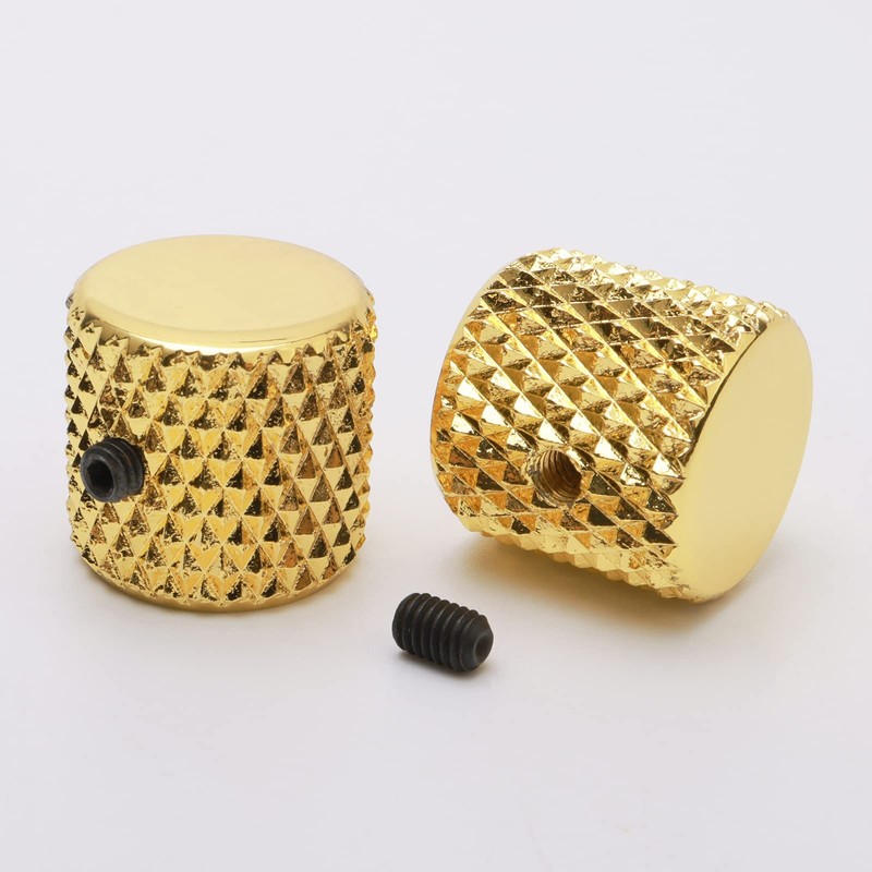 Unxuey Electric Guitar Knobs Metal Flat Top Control Volume Tone