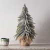 Lights4fun Mini Artificial Christmas Tree Frosted Tips Table Top Decoration