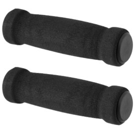 cyclingcolors Manopole bici in schiuma 125 mm diametro 22 mm convesse morbide unisex per manubrio MTB trekking strada scooter bici, nero