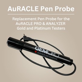 GemOro Auracle Pen Probe | Plug & Play Replacement for AuRACLE Analyzer & AuRACLE PRO Gold & Platinum Testers Only | Precision Tool with Expert Professional Reading & Accuracy (Black)