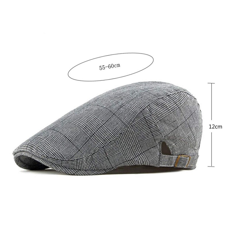 CHENNUO Men's Adjustable Summer Cap Hat Flat Cap Peaked Cap