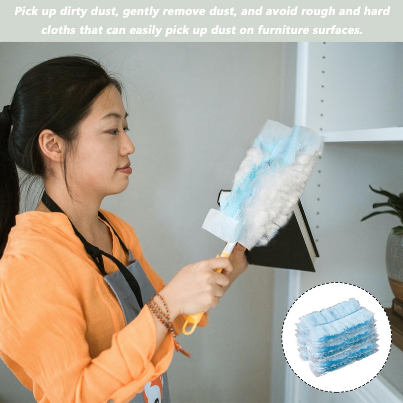 10Pack Disposable Dusters Refills, Fluffy Dusters Refills Magic Duster Static