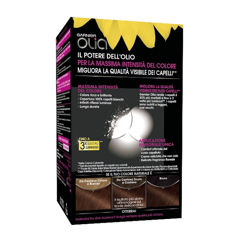Tinta per Capelli Colorazione Permanente Senza Ammoniaca 5.35 Castano Cioccolato