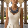 Bocar Crystal Necklace Set for Women Multi Layered Chunky Collar