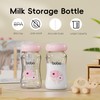 YOHKOH Glass Breast Milk Storage Bottles - 100% Leak-Proof, BPA-Free