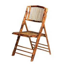Commercial Seating Products Bamboo Folding Chairs, 1-Pack, Wood