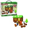 LINCOLN LOGS-On The Trail Building Set-59 Pieces-Real Wood Logs -