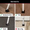 Master Lock White Compact Door Stopper Folding Security Bar, Adjustable
