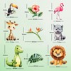 38 Animal Window Stickers, Cute Elephant, Monkey, Bird Window Stickers,