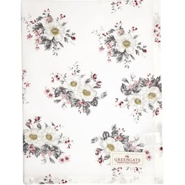 GreenGate Abella Tea Towel White Flowers Cotton 50 x 70 cm Kitchen Towel