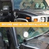 car-attention Side A-Pillar Hood Ditch Light Bar Mount Brackets For