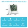 BXF SPORTS Digital Shower Clock Waterproof,Bathroom Extra Large LCD Screen